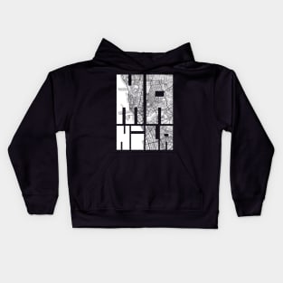 Manila, Philippines City Map Typography - Light Kids Hoodie